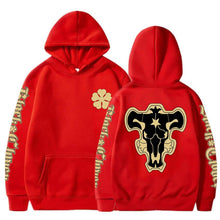 Load image into Gallery viewer, Black Clover Black Bulls Squad Hoodies
